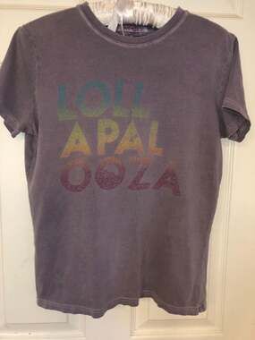 Authentic Pigment Lollapalooza Graphic T-Shirt Size XS Purple